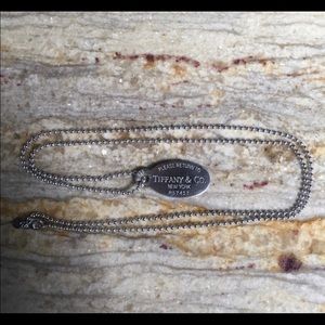 Tiffany and co tag necklace